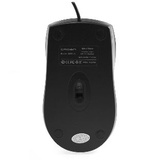 Мышь проводная Crown CMM-31 черный, 1000 dpi, USB, кнопки - 3