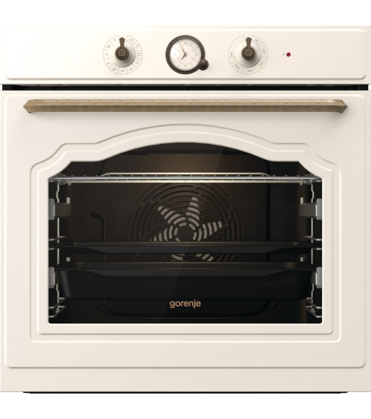 Встраиваемая электрическая духовка GORENJE/раиваемая электрическая духовка,ширина 60 см,объем 77л,пиролитическая эмаль,слоновая кость