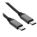 Кабель Satechi ST-U4C25M USB Type-C - USB Type-C 0.25м для зарядки и передачи данных (до 100W), серый космос, фото2