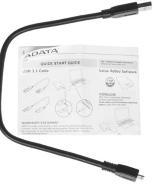 Внешний HDD 2.5' ADATA HD710P, 1TB, USB 3.2 Gen 1 Type-A, 5400 rpm, желтый
