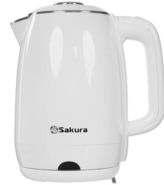 Чайник электрический Sakura SA-2180W белый, 1,8 л., 1800 Вт