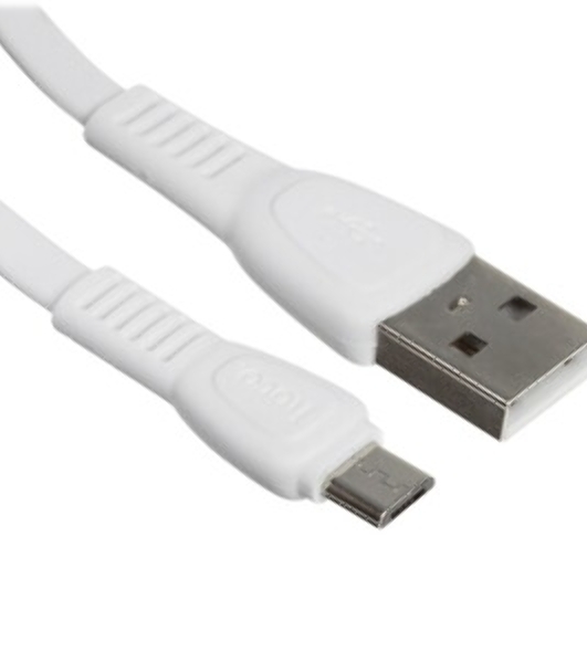 Кабель USB 2.0 HOCO X13, AM/microBM, белый, 1м