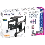 Кронштейн для телевизора Kromax ATLANTIS-60 черный 22'-65' макс.40кг настенный поворотно-выдвижной и наклонный, фото 1