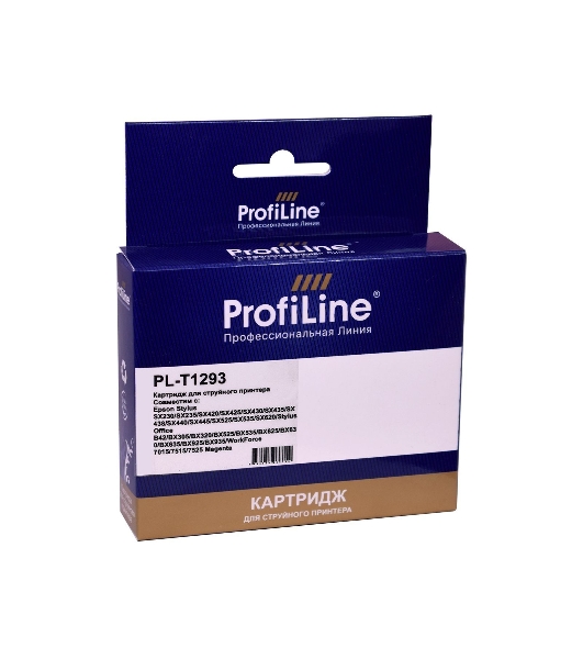 Картридж струйный ProfiLine PL-T1293 для принтеров Epson Stylus SX230/SX235/SX420/SX425/SX430/SX435/SX438/SX440/SX445/SX525/SX535/SX620/Stylus Office B42/BX305/BX320/BX525/BX535/BX625/BX630/BX635/BX925/BX935/WorkForce 7015/7515/7525 с чернилами Magenta