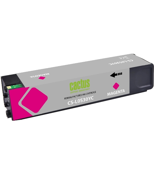 Картридж струйный Cactus CS-L0S30YC 976YC пурпурный (245мл) для HP PageWide P55250dw/P57750dw