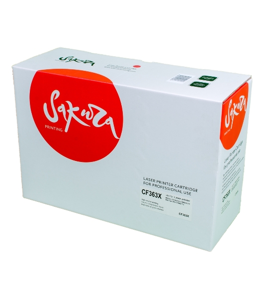 Картридж лазерный Sakura CF363X для HP Color LaserJet Enterprise M553n/553X/553dn HP Color LaserJet Enterprise M552dn, пурпурный, 9500к.