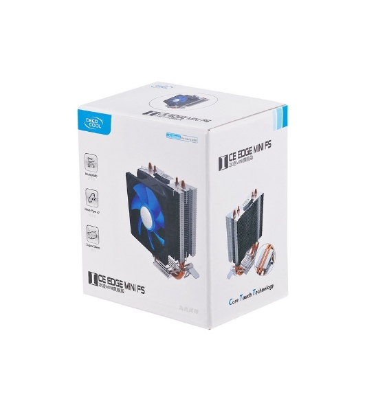 Кулер для процессора DEEPCOOL ICE EDGE MINI FS V2.0 синий, 80 мм, алюминий/медь, 2200 об/мин, 24.7 дБ, 3 pin, 100 Вт, 112 мм