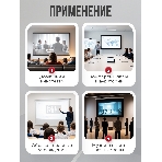 Экран для проектора S'OK Athena SGPSMS-398x224UHD-BK на тросах с электроприводом, ПВХ+, черный, фото3