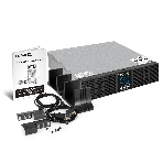 Источник бесперебойного питания On-line ExeGate PowerExpert ULS-575-6kVA.LCD.AVR.T.USB.RS232.SNMP.2U 6000VA/6000W, On-Line, PF=1, LCD, клеммы, RS232, USB, SNMP-slot, EPO, батареи внешние 192В/240В суммарной емкостью до 400Ah, Rackmount 2U/Tower, металлический корпус, черный, фото2