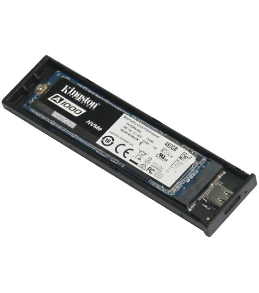 Внешний корпус SSD AgeStar 31UBVS6C NVMe/SATA алюминий черный M2 2280 м