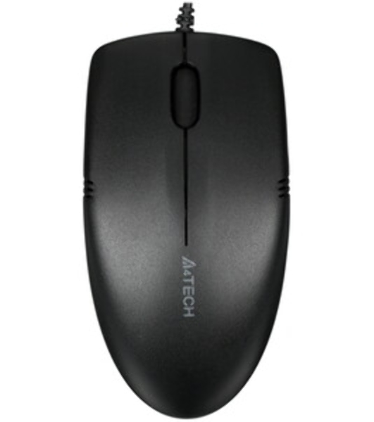 Мышь проводная A4Tech OP-530NUS черный, 1200 dpi, USB, кнопки - 3