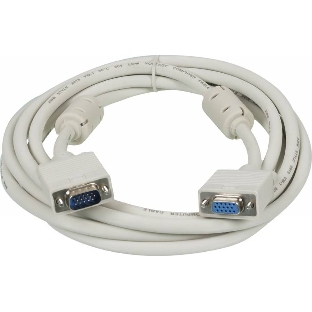 Кабель-удлинитель SVGA Ningbo VGA HD15 (m)/VGA HD15 (f) 3м феррит.кольца