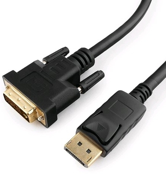 Кабель DisplayPort-DVI Gembird/Cablexpert 1м, 20M/19M, черный, экран, пакет