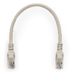 Патч-корд UTP, кат 5e, 0.25м с RJ45 серый, фото 1