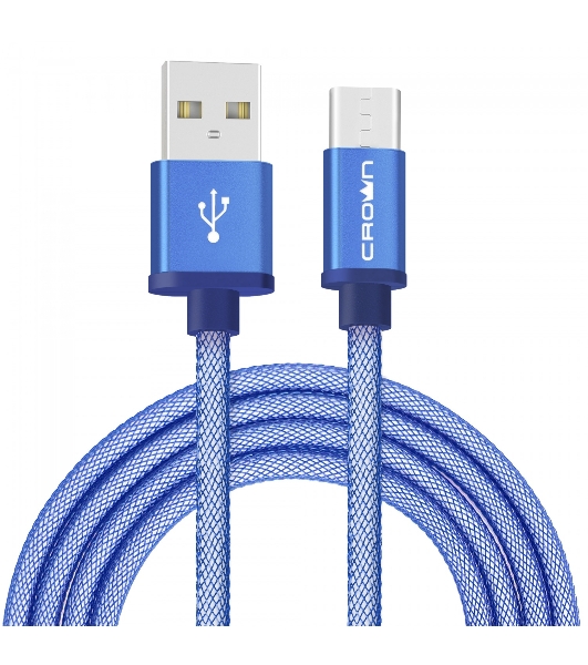 Кабель Crown USB - USB Type-C CMCU-3072C blue