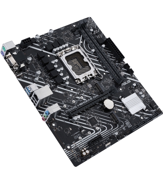 Материнская плата ASUS PRIME H610M-E D4-CSM, LGA 1700, Intel H610, 2xDDR4, 4xSATA, 2xM.2 PCIe 3.0 (x2, x4), 1xPCIe 4.0 x16, 1xPCIe x1, 1xHDMI, 1xDP, 1xVGA, 2xUSB-A 2.0, 2xUSB-A 3.2 Gen 1, 1x 1Gb LAN, 3x3.5 мм, 7.1, mATX
