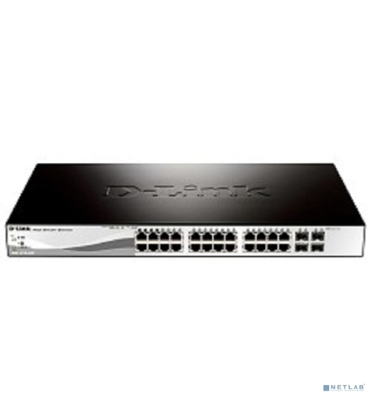 Коммутатор D-Link DGS-1210-28/ME/A2B, 24×1 Гбит/с + 4×1 Гбит/с SFP, управляемый