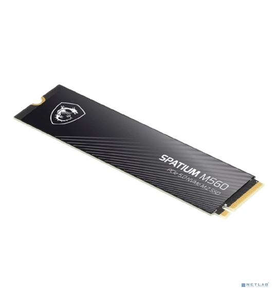 Накопитель SSD MSI M.2 2280 2Tb SPATIUM M560 Client SSD S78-440Q940-P83, PCIe Gen4x4 with NVMe, 3D TLC, R/W 4900/4400