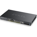 Коммутатор гибридный L2 PoE+ Zyxel NebulaFlex Pro GS2210-28HP, rack 19', 24xGE PoE+, 4xCombo (SFP/RJ-45), бюджет 375 Вт, автономное/облачное управление, фото3