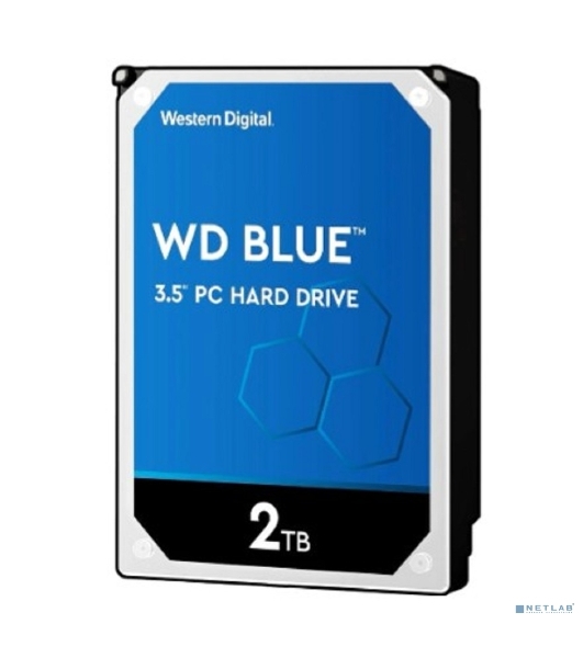 Жесткий диск WD SATA-III 2Tb WD20EARZ Desktop Blue (5400rpm) 64Mb 3.5'