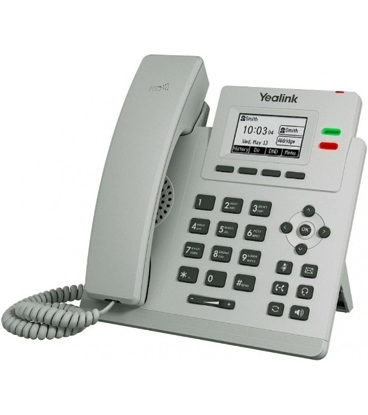 Телефон YEALINK SIP-T31P, светло-серый, 2 аккаунта, PoE, шт