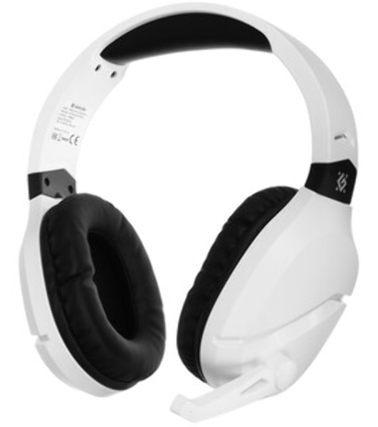 Гарнитура Defender Phantom Pro белый, беспроводная + проводная, Bluetooth, USB / mini jack 3.5 мм