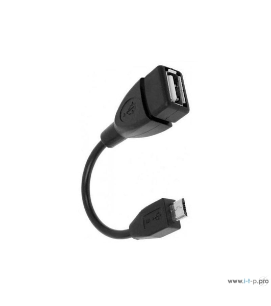 Кабель Rexant (18-1181) USB кабель OTG mini USB на USB шнур 0.15M черный