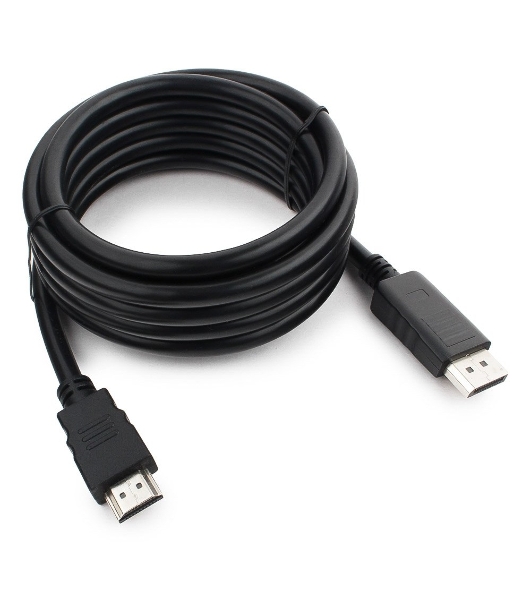 Кабель DisplayPort-HDMI Gembird/Cablexpert 3м, 20M/19M, черный, экран, пакет