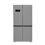 Холодильник Hotpoint HFP4 625I X нержавеющая сталь, трехкамерный, 376/165л, морозилка снизу, No Frost, Side by Side, фото 1