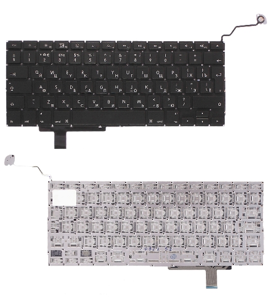Клавиатура для ноутбука Macbook A1297 черная, большой Enter