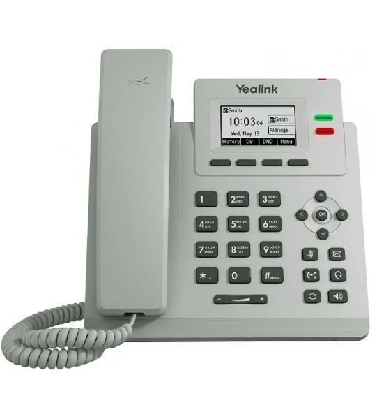 Телефон YEALINK SIP-T31P, светло-серый, 2 аккаунта, PoE, шт