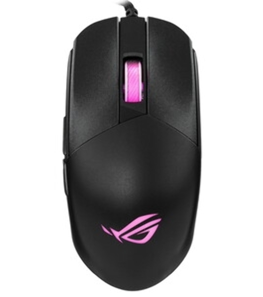 Мышь проводная ASUS P518 ROG STRIX IMPACT III черный, 12000 dpi, USB, кнопки - 5