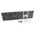 Клавиатура беспроводная Gembird KBW-3, USB, серебристый/черный, фото5