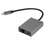 Адаптер TypeC--->RJ45+PD 100Вт, Allum Shell, VCOM, фото2