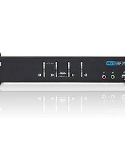 Переключатель ATEN KVM Switch CS1764A-AT-G 4-х портовый USB 2.0 DVI KVMP-переключатель (KVM Switch)
