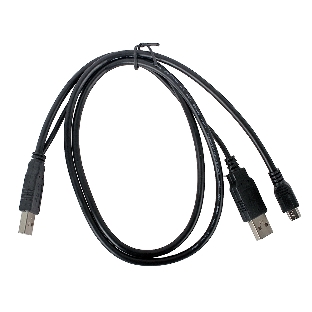 Кабель Gembird/Cablexpert USB 2.0 Pro, 2xAM/miniBM 5P, 0.9м, экран, черный