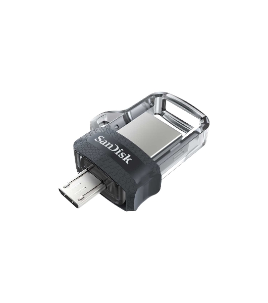 Флешка USB 64 Gb SanDisk Ultra Android Dual OTG, m3.0/USB 3.0, черный