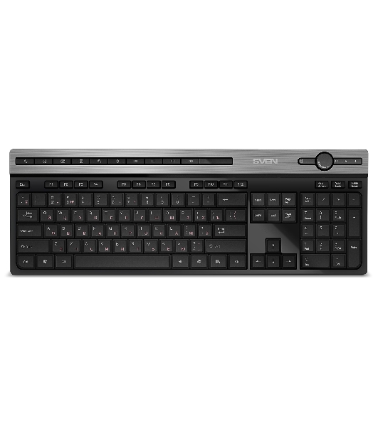 Клавиатура SVEN KB-E5500W беспроводная, радиоканал, чёрный