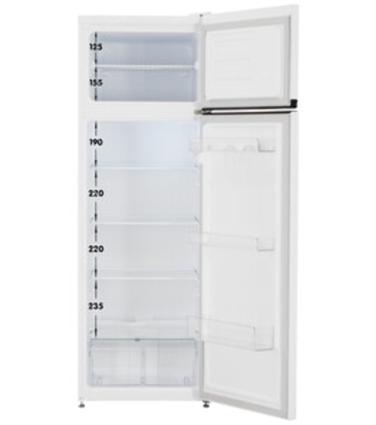 Холодильник Beko B1RDSK280W белый двухкамерный 210/46л морозилка сверху