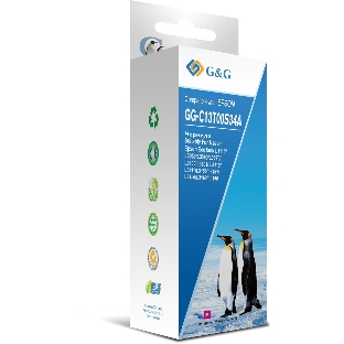 Чернила G&G GG-C13T00S34A пурпурный70мл для Epson L1110, L3151, L3100, L3101, L3110, L3150