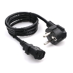 Кабель питания Cablexpert PC-186-1-1M, 1м, Schuko- C13, 3x1кв.мм, черный, с заземлением, пакет, фото 1