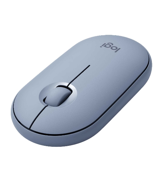 Мышь беспроводная Logitech Pebble M350 серый, 1000 dpi, радиоканал, Bluetooth, USB, кнопки - 3