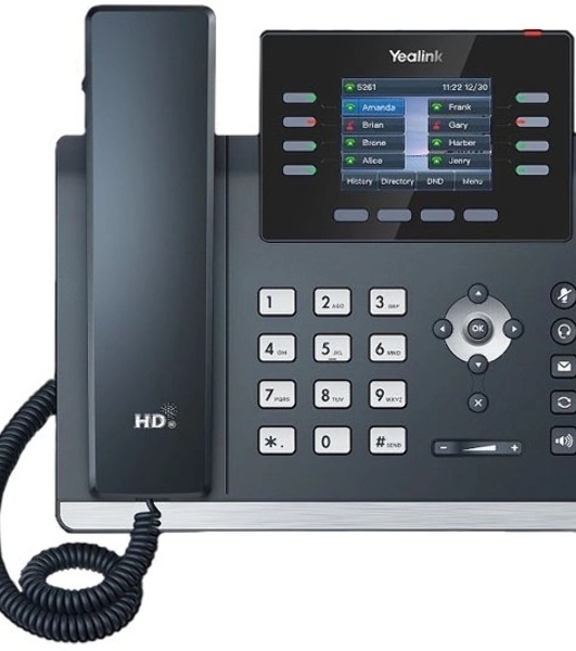 IP-телефон YEALINK SIP-T44W, 12 аккаунтов, 2 порта USB, Wi-Fi, цветной экран 2.8', BLF, PoE, GigE, без БП, шт