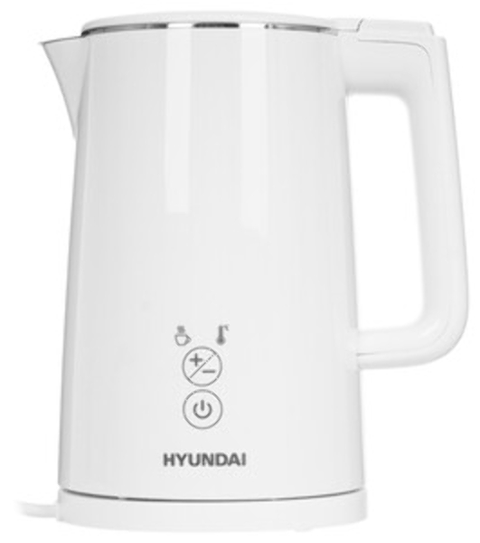 Чайник электрический Hyundai HYK-S5502 1 л, 1200 Вт, титан/титановый корпус: металл