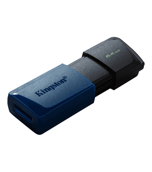 Флешка USB Kingston DataTraveler Exodia M (DTXM/64Gb), 64Gb, USB 3.0, R/W 70/45, черный/синий