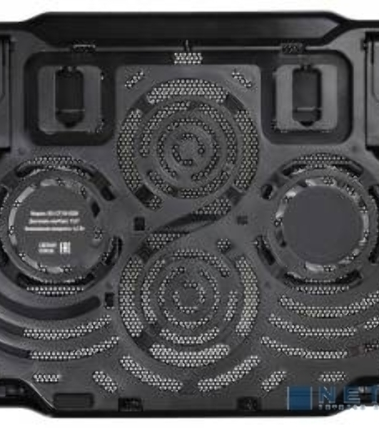 Подставка Buro BU-LCP156-B208 15.6'355x260x21мм 2xUSB 2x 80ммFAN 560г металлическая сетка/пластик черный