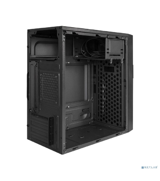 Компьютерный корпус Minitower ExeGate EX291140RUS BAA-105-01AAA350 (mATX, БП AAA350 с вент. 8см, 2*USB, аудио, черный)