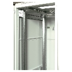 Шкаф коммутационный ЦМО ШТК-М-42.6.8-4ААА 42U 600x820 мм пер. дв. перфор. задн. дв. стал. лист 2 бок. пан. направл. под закл. гайки 550 кг серый, фото4