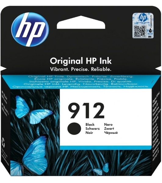 Картридж струйный HP 912 3YL80AE черный (300 стр.) для HP DJ IA OfficeJet 801x/802x