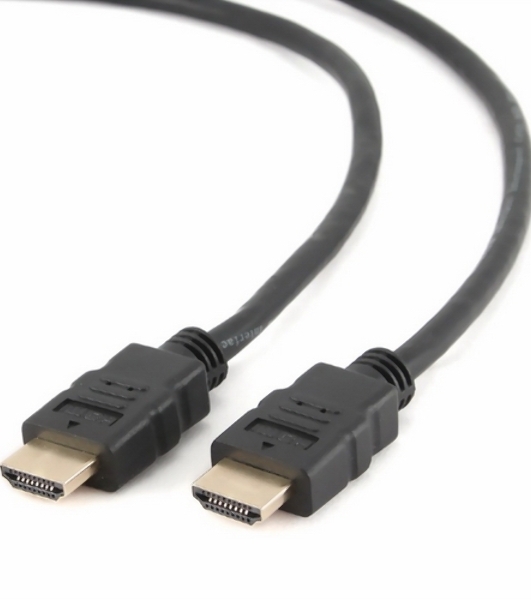 Кабель Cablexpert HDMI CC-HDMI4-0.5M, 19M/19M, v2.0, медь, позол.разъемы, экран, 0.5м, черный, пак